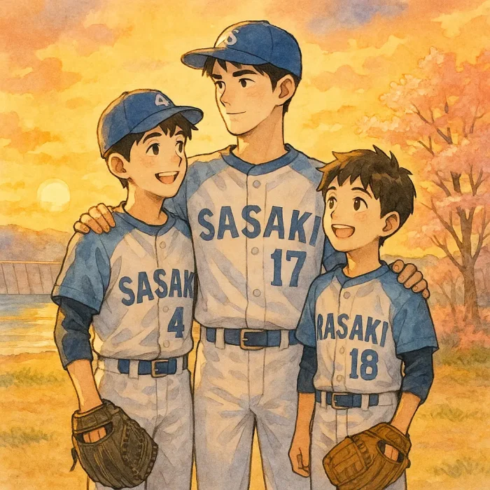 佐々木朗希の兄弟の存在と父への想い