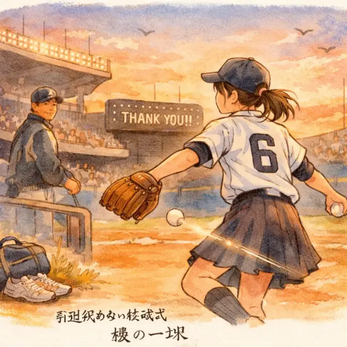 娘・井口琳王さん— 引退試合の始球式が強い根拠と高校