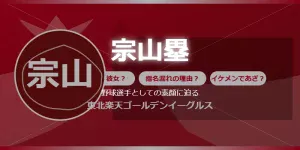 宗山塁の彼女？指名漏れの理由？イケメンであざ？