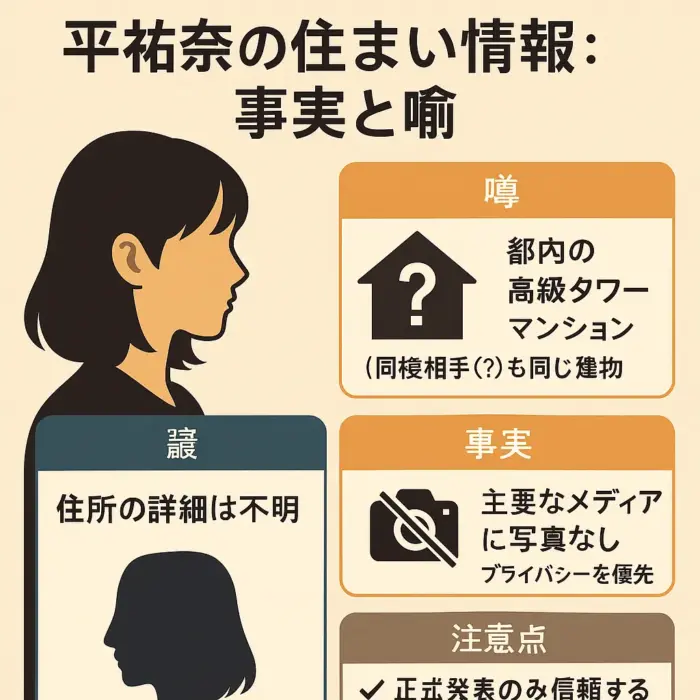 平祐奈の自宅・マンションに関する情報