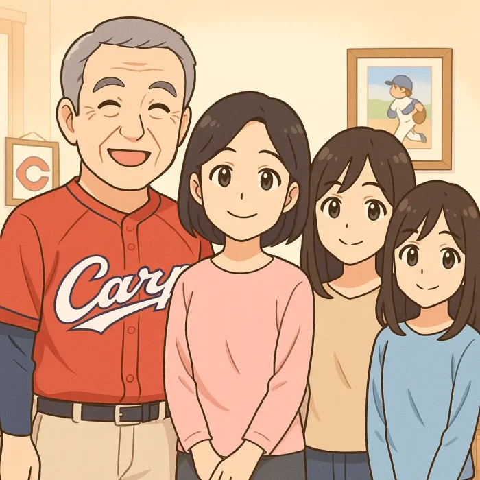 達川光男さんの家族構成:妻・仁美さんと娘さんについて
