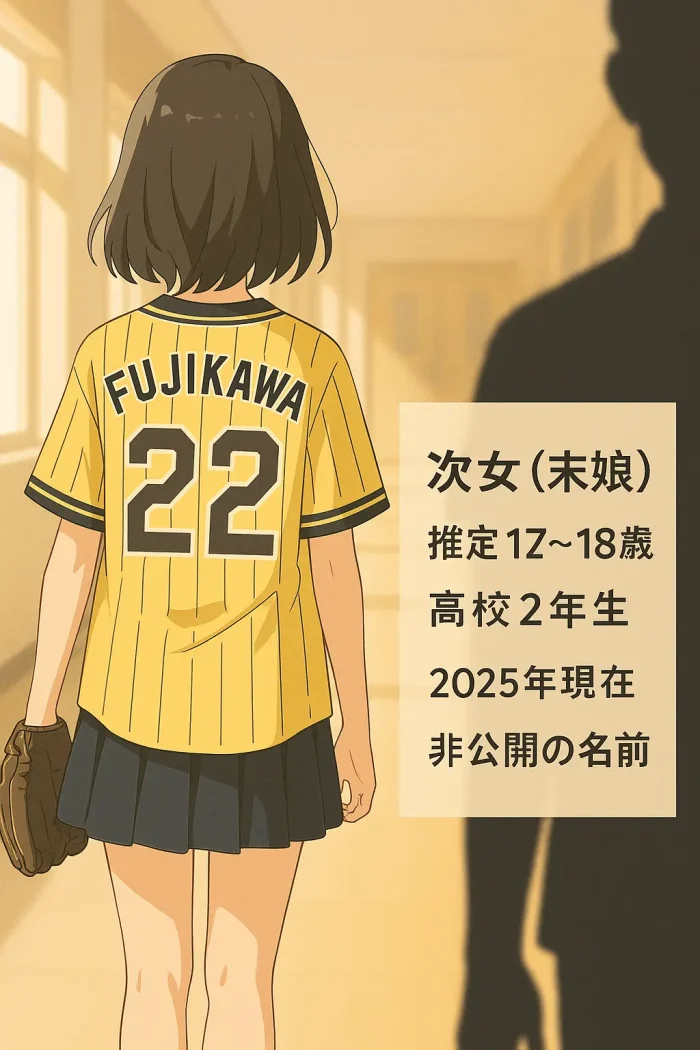 藤川球児の次女(末娘)さんの現在|ベールに包まれた藤川家の末っ子