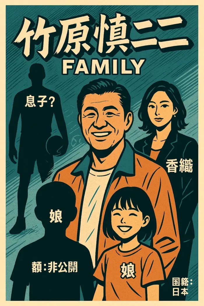 竹原慎二の息子？奥さん香織？娘の顔？国籍？家族