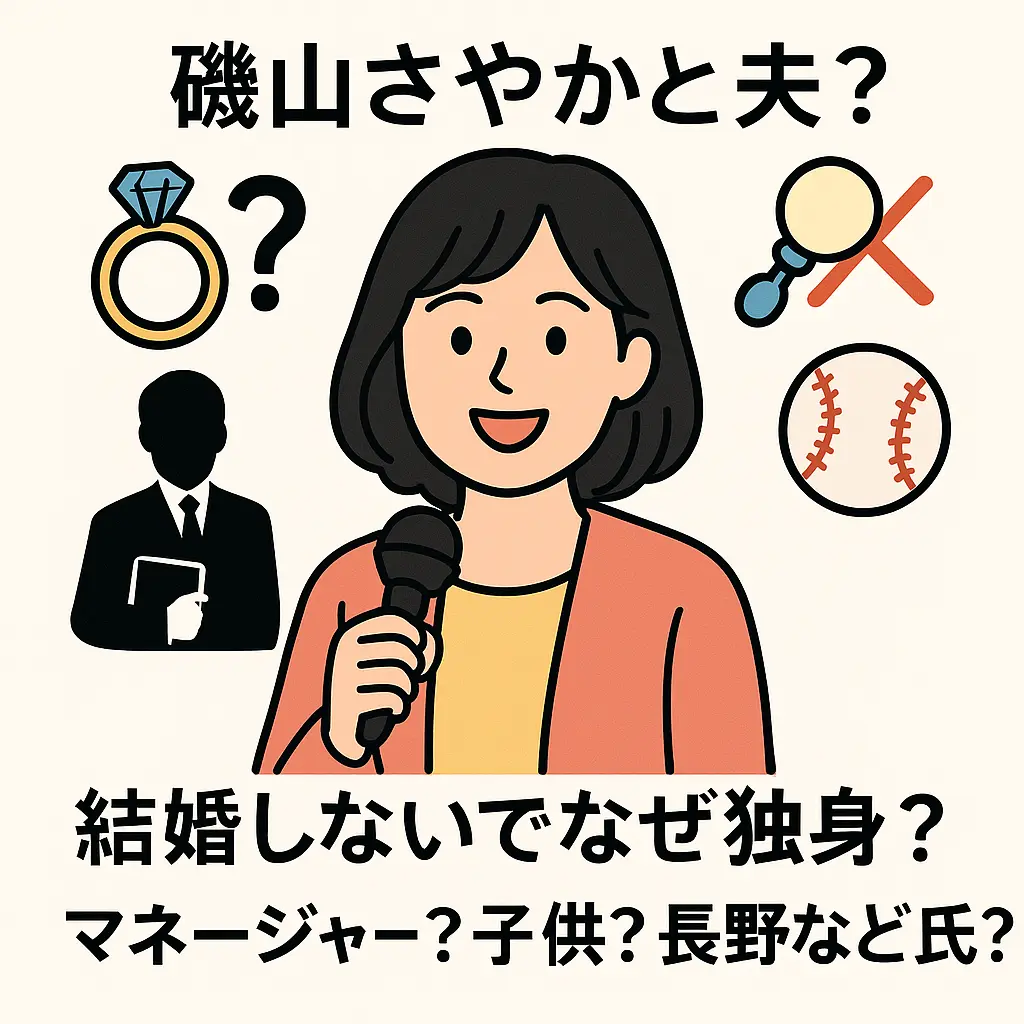 磯山さやかと夫？結婚しないでなぜ独身？ マネージャー？子供？長野など彼氏？