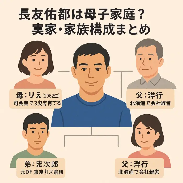 長友佑都は母子家庭？実家出身？母親はりえ？父親？兄弟