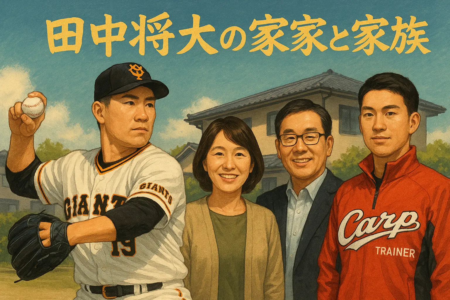 田中将大の実家？両親？母和美と父博？兄と弟雄士カープのトレーナー？
