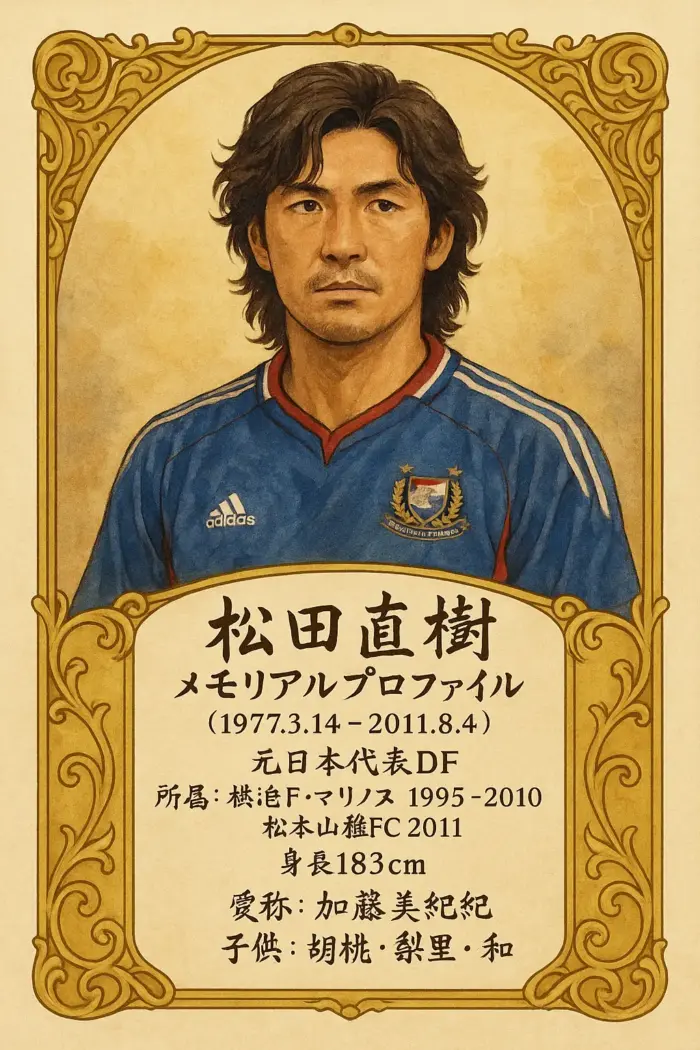 松田直樹と元妻写真の加藤美由紀？長男？子供年齢？大和