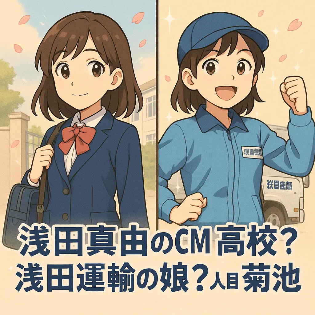 浅田真由のCM？高校？浅田運輸の娘？2人目？菊池